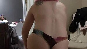 Curvy Subsecretary Strips During Intense Workout Session Undressing