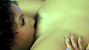 Naughty client Liv Revamped seduces curly brunette masseuse Queenie Sateen for juicy pussy licking.