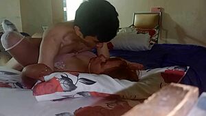 roommate chubby latina milf gets missionary pussy licked hard