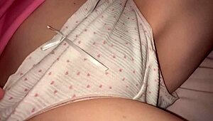 18 Year Old Cutie Begs For Cum On Panties During Pov Wife Fuck