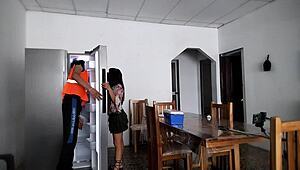 Fuck im so excited spreading legs wide showing off this huge latina ass to neighbors!!