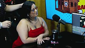 pri melancia shakes her huge tits outside on podcast