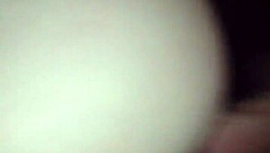 Blonde teen girlfriend bends over for rough doggystyle creampie quickie.