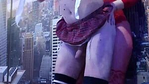 Picture this big-ass brunette dominating student's tight hole instead?