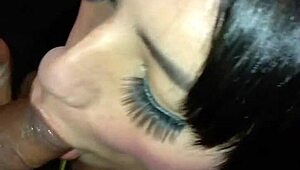 client loved my suckin so much he filmed my slutty face closeup