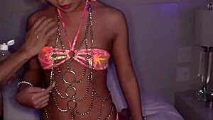 natsuki's shiny black gal body dances in nonstop 3p creampies