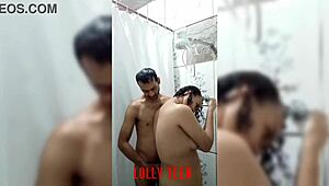 i was showering with the boy n gave him tasty blowjob mmm