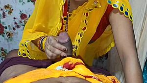 Beautiful Indian wife gets fucked hard on Karva Chauth special