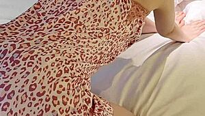 Skinny Japanese College Girl Poses in Flower Camisole