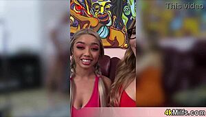 pretty asian roommate joins me and busty girlfriend for weekend fun