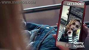 hot czech blonde jenny wild rides big dick stranger in hostel