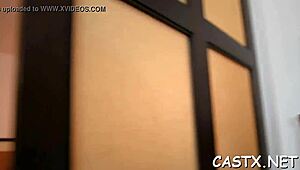 she struts in for the casting, ends up taking hard cock on camera like a pro