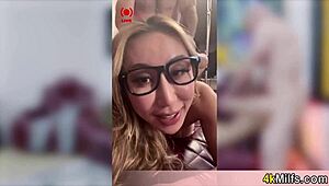 pretty asian roommate joins me and busty girlfriend for weekend fun