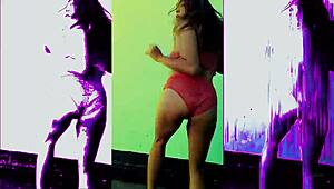 mc akira dances sexy in lingerie shaking big ass homemade