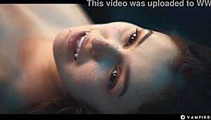 Asian Brunette Lezdom Vampire Seduces Slave