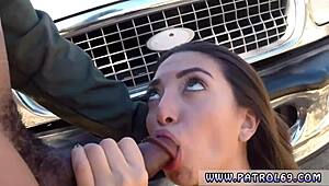 Latina Teen Babe Takes Outdoor Anal From Police Cock In Uniform