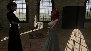 caroline's fantasies part 10 unfolds in the binding ceremony with double creampie penetration