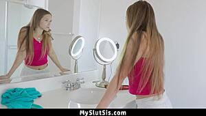 STEPSIS SCREAMS PLEASURE RIDING MY COCK BEGS FOR MORE CUM - myslutsis