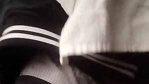 Ever wonder what happens when my huge soft cock throbs in public view?