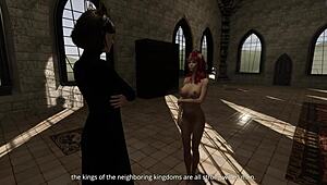 caroline's fantasies part 10 unfolds in the binding ceremony with double creampie penetration
