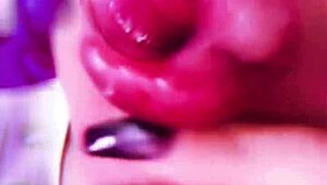 Dollification turns sissy into bimbo fuck doll with huge pink lipstick lips