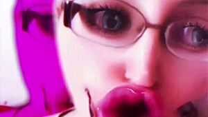 Dollification turns sissy into bimbo fuck doll with huge pink lipstick lips