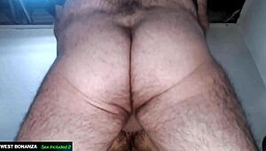 horny milf moans as skinny latina gets deepthroated choked doggystyle with cum on tight ass
