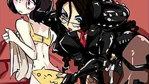 in the shadow self comic dub she transforms into a big ass dominatrix