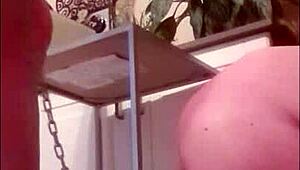 humiliating my old slave with golden showers and femdom bdsm on october 16 2024