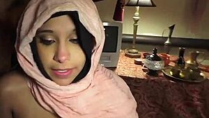 First Time Arab Stockings Girl Takes Army Cock Hard!