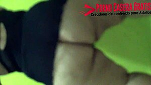 mature latina bbw shakes huge bare ass while stripping seductively