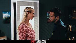 blonde teen student 18+ sneaks sex with professor deepthroat cowgirl doggystyle hardcore