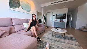 friend came over sad so i bent over took his huge cock doggystyle till cumshot facial