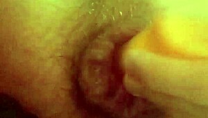 Vacuum sucks my prolapsed anal lips while I jerk off hard