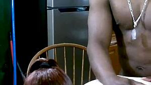 how'd i take down this big-titted redhead milf over rent in the living room?