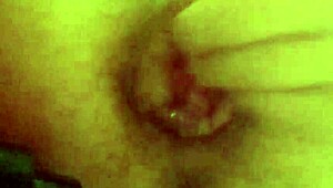 Vacuum sucks my prolapsed anal lips while I jerk off hard