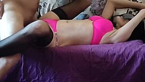 Skinny Sport Wife Rides Muscular Husband in Steamy Homemade Fuck