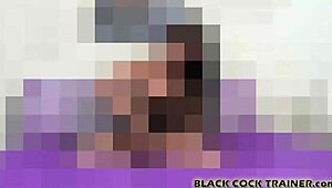 Dominant Woman Wields Massive Strapon for Intense Interracial Femdom Pegging Session