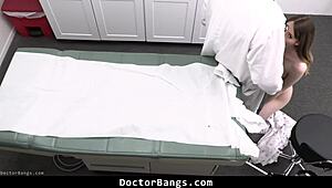 shy teen begs doctor to keep reports private before doggystyle bang