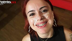 hey redhead latina, wanna deepthroat this monster cock till you drip wet??