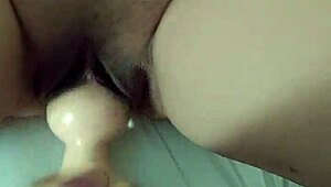 asian couple experiments with buttplug and dildo toys homemade