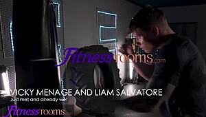 Fitness Room's Big Ass Ebony Latina Gets Gym Pounded!