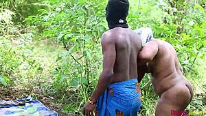 Ebony queen's juicy pussy rolls on blind man's cock turning him into crying orgasm machine