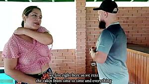 horny latina tenant fucks landlord wildly