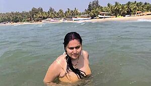 Desi Puja Bhabhi Spreads For Wild River Fuck With Massive Cock