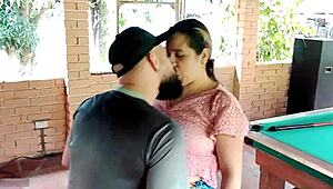 horny latina tenant fucks landlord wildly