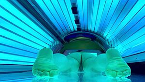 hey babe, watch veronica's tanning bed pussy orgasm up close on hidden cam