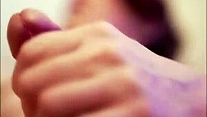 Cute Tranny Slut Jerks Her Cock Solo