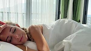 hey old man wake up this young beauty wants to suck your morning cock right now