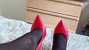 rose want you stroking my sexy stockings and heels legs baby?